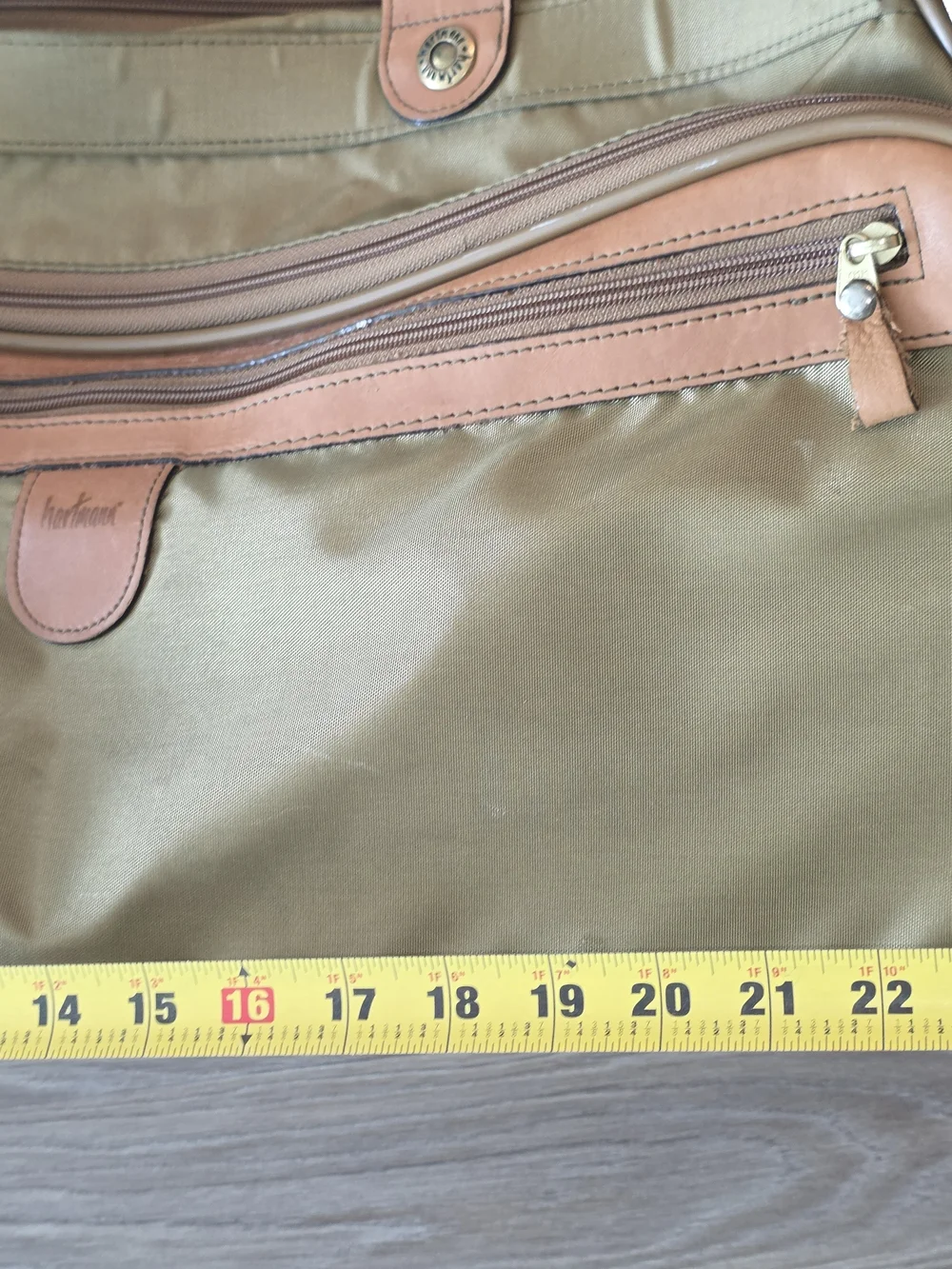 Hartmann Vintage Leather and Nylon Weekender Duffel Bag - Classic Travel Luggage